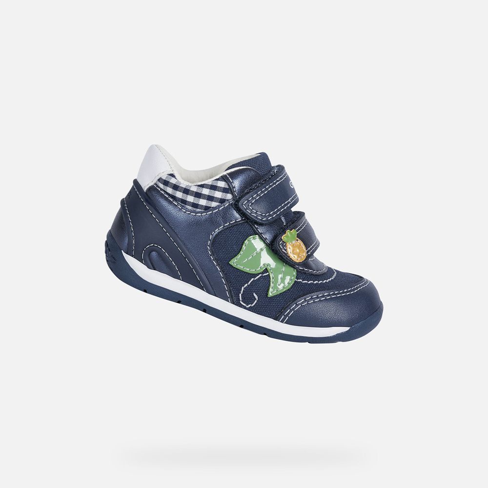 Geox Sneakers Navy Each Girl - Geox Baby Shoes - ZDOYUI326